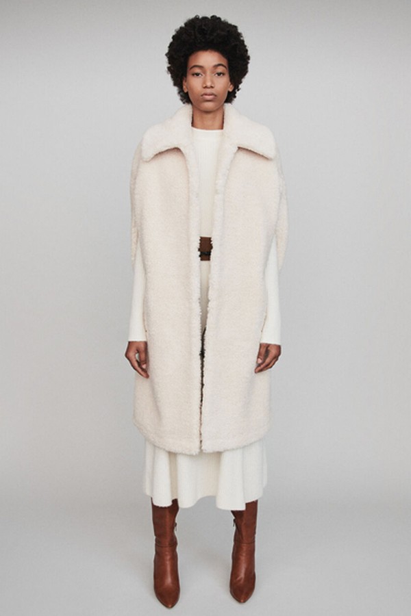 Faux Fur Cape Coat