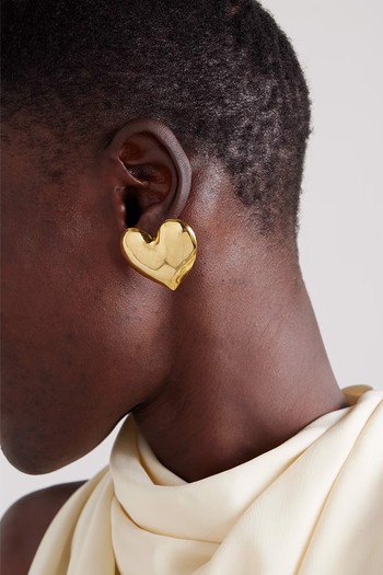 Hart Gold-Plated Earrings from Jennifer Behr