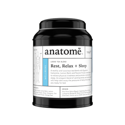 Rest, Relax + Sleep Loose Tea Blend from Anatomē