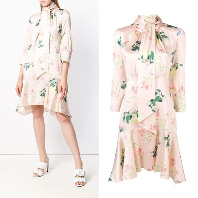 Floral Flared Shirt Dress from Peter Pilotto