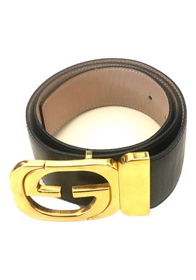 GG Leather Buckle Belt from Gucci