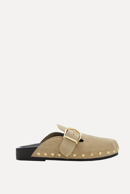 Studded Leather Clogs from Mango
