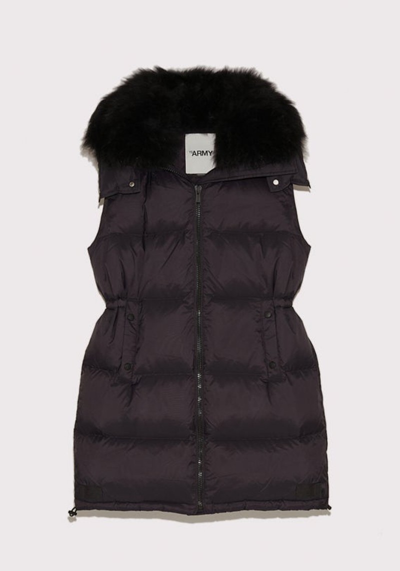 Long Sleeveless Down Jacket from Yves Soloman