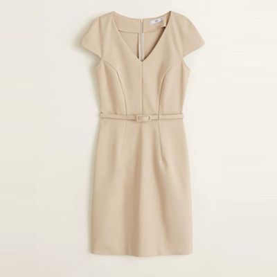 Belt Cotton Dress from Mango