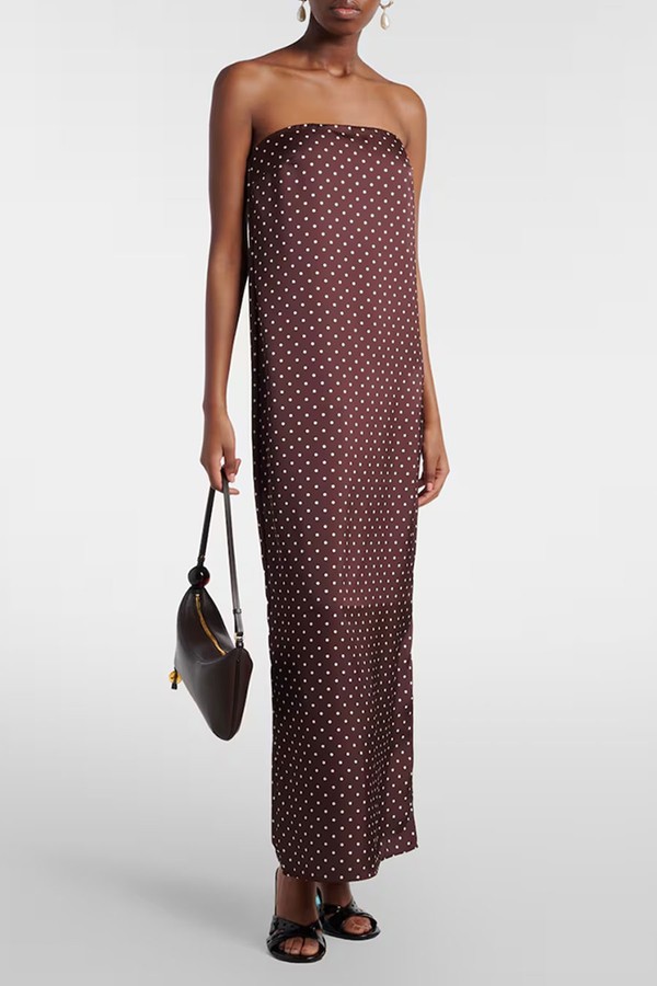 Polka-Dot Satin Gown from Rotate