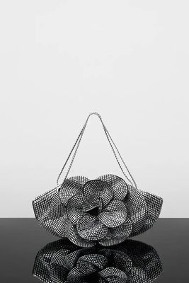 Rhinestone Maxi-Flower Bag