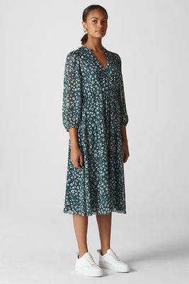 Adrianne Cheetah Print Dress