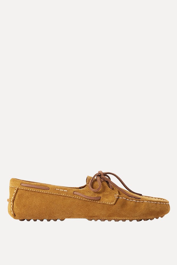 Leather-Trimmed Suede Loafers from Polo Ralph Lauren
