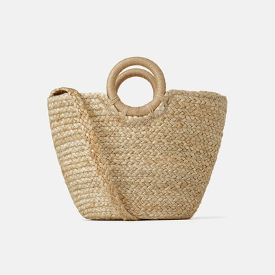 Natural Jute Tote Bag from Zara