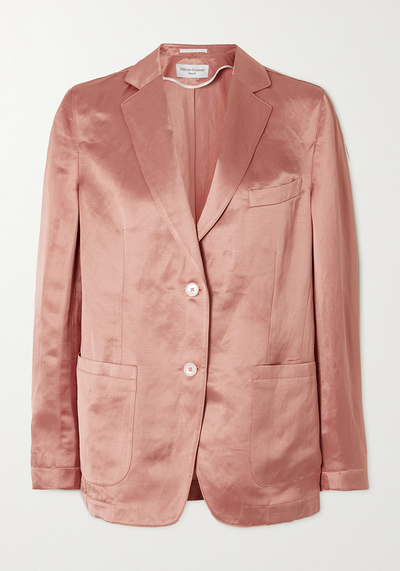 Paola Linen-Blend Satin Blazer from Officine Générale