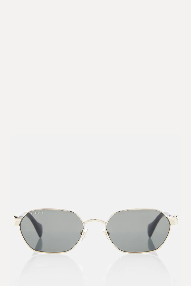 Mini Running Oval-Frame Sunglasses from Gucci