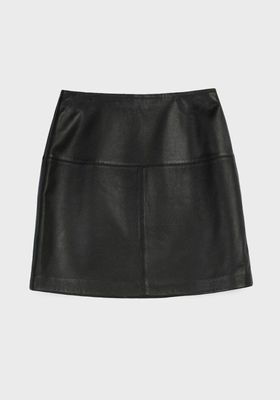 A-Line Leather Mini Skirt from Ted Baker
