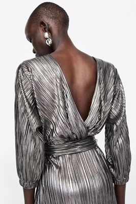 Metallic Dress from Zara