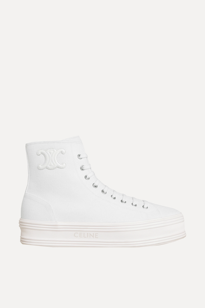 Jane Mid Lace-Up Sneakers from Celine