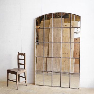 Iron Factory Mirror from Cart-House