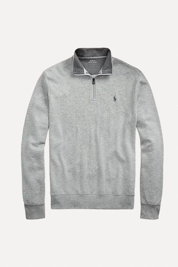 Luxury Jersey Quarter-Zip Pullover from Polo Ralph Lauren