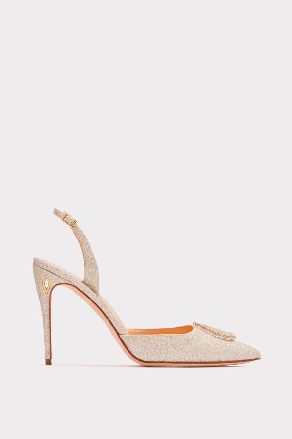 Vittorio 105 Light Gold Glitter Crystal Buckle