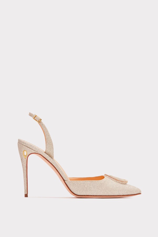 Vittorio 105 Light Gold Glitter Crystal Buckle