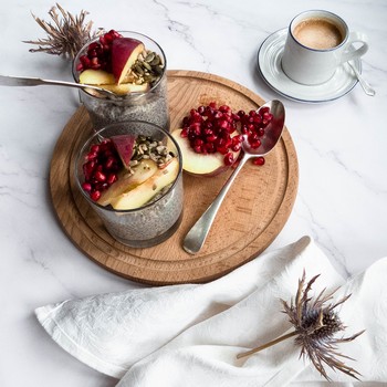 Chia and coconut pudding