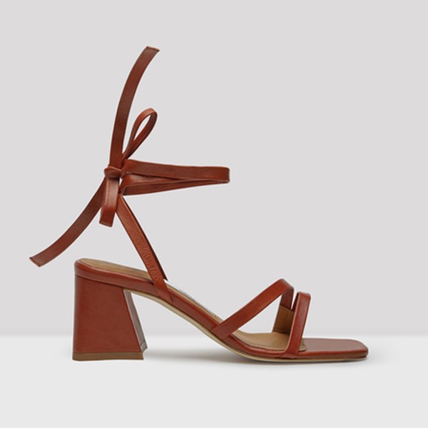 Quima Brick Leather Sandals from Miista