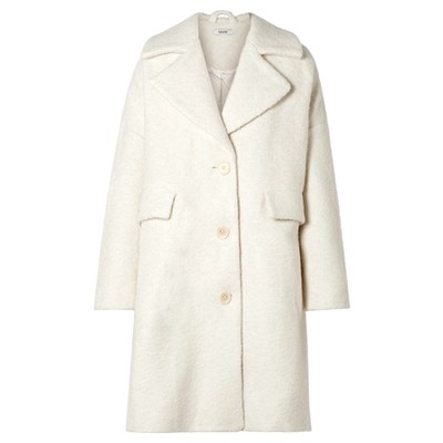 Fenn Oversized Wool-Blend Bouclé Coat from Ganni