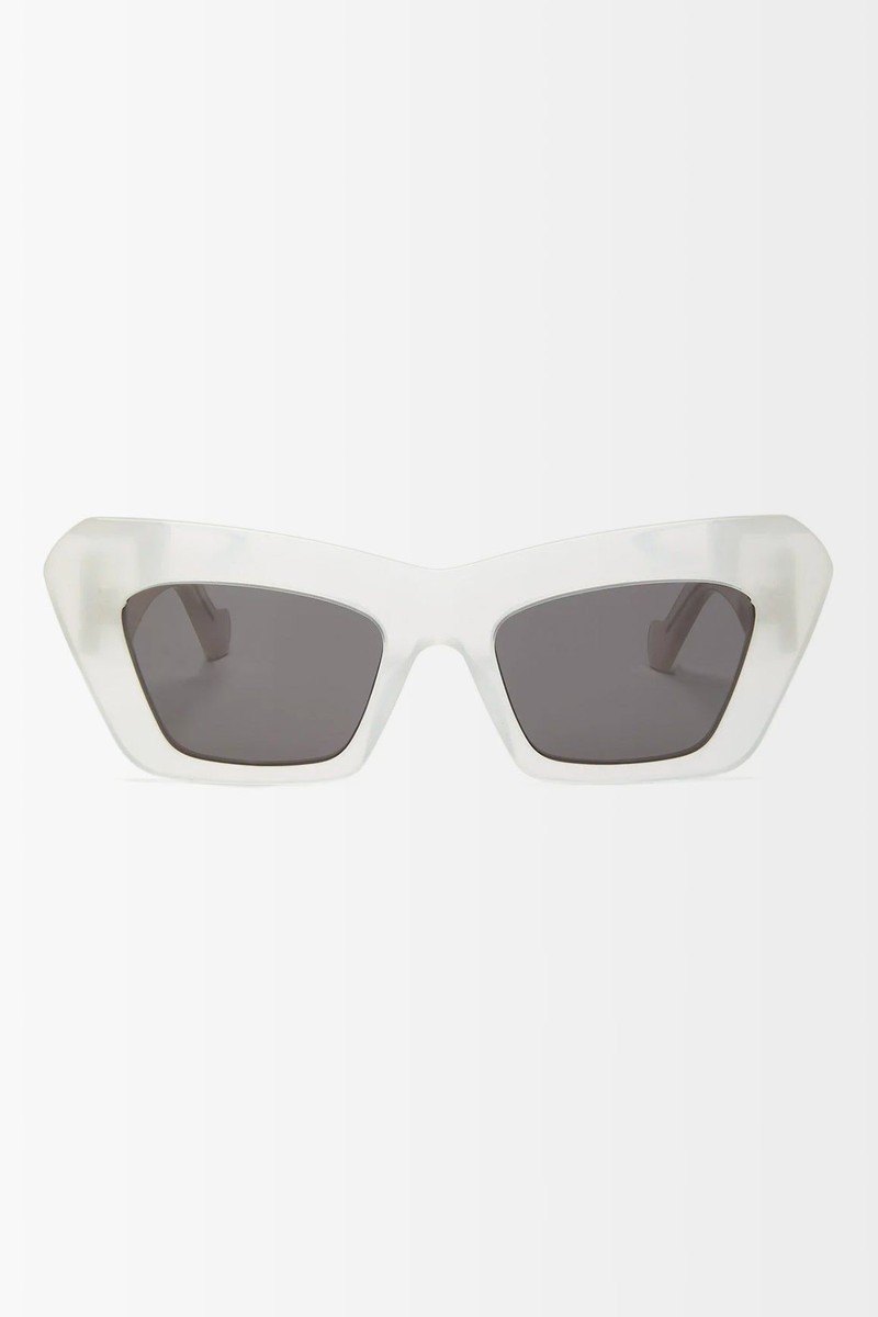 Anagram Logo Cat-Eye Acetate Sunglasses from Loewe Eyewear