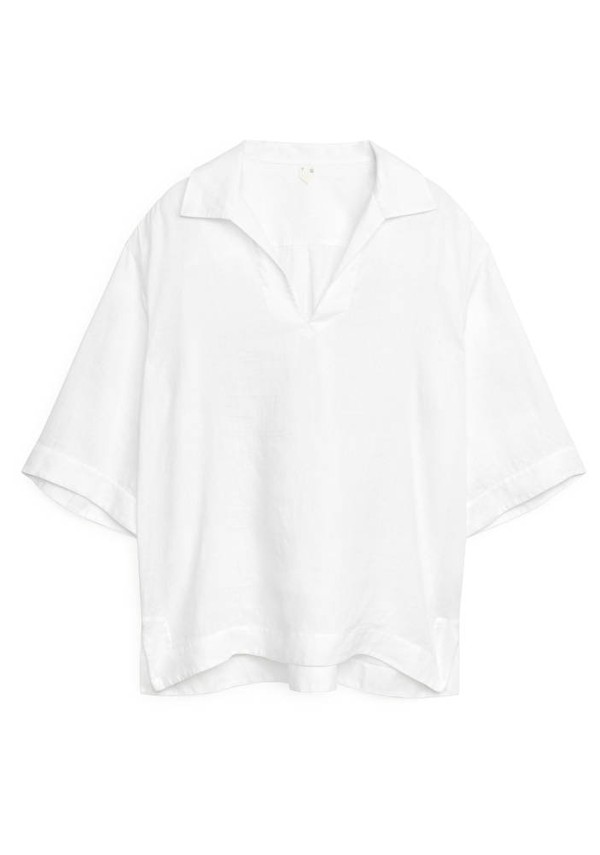 Linen Pop-Over Shirt