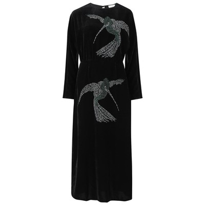 Sandy Embroidered Velvet Dress from Rixo