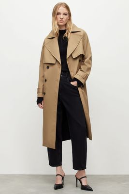 Mixie Contrast Trench Coat from All Saints