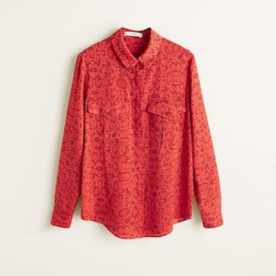 Snake Print Shirt from Mango