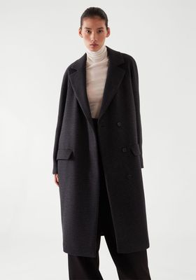 Houndstooth Wool Mix Coat from COS