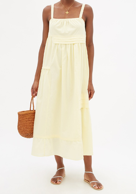 Kotor Pleated Organic-Cotton Dress from Loup Charmant