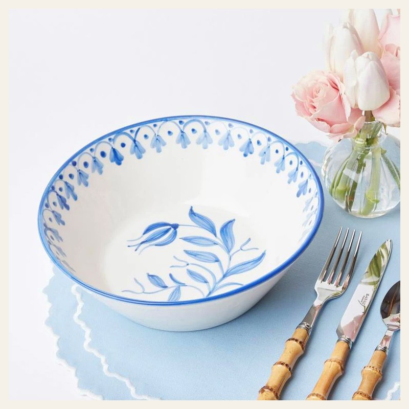 Seville Blue Tulip Serving Bowl from Mrs Alice