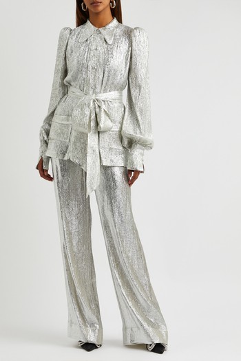 The Sacrificial Suit Lamé Wool-Blend Shirt, £995 | The Vampire's Wife