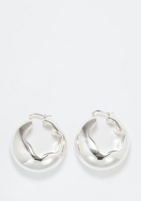 Empty Volumes Sterling-Silver Hoop Earrings from Jil Sander
