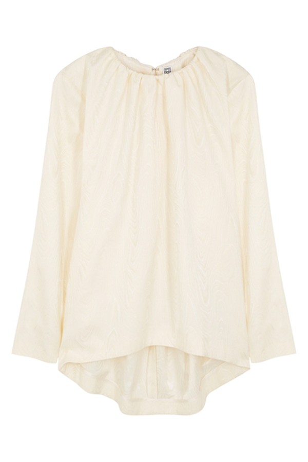 Vibrac Cream Jacquard Blouse from Totême