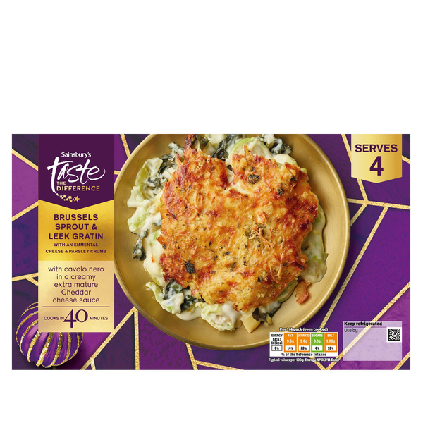 Brussels Sprout & Leek Gratin from Sainsbury's