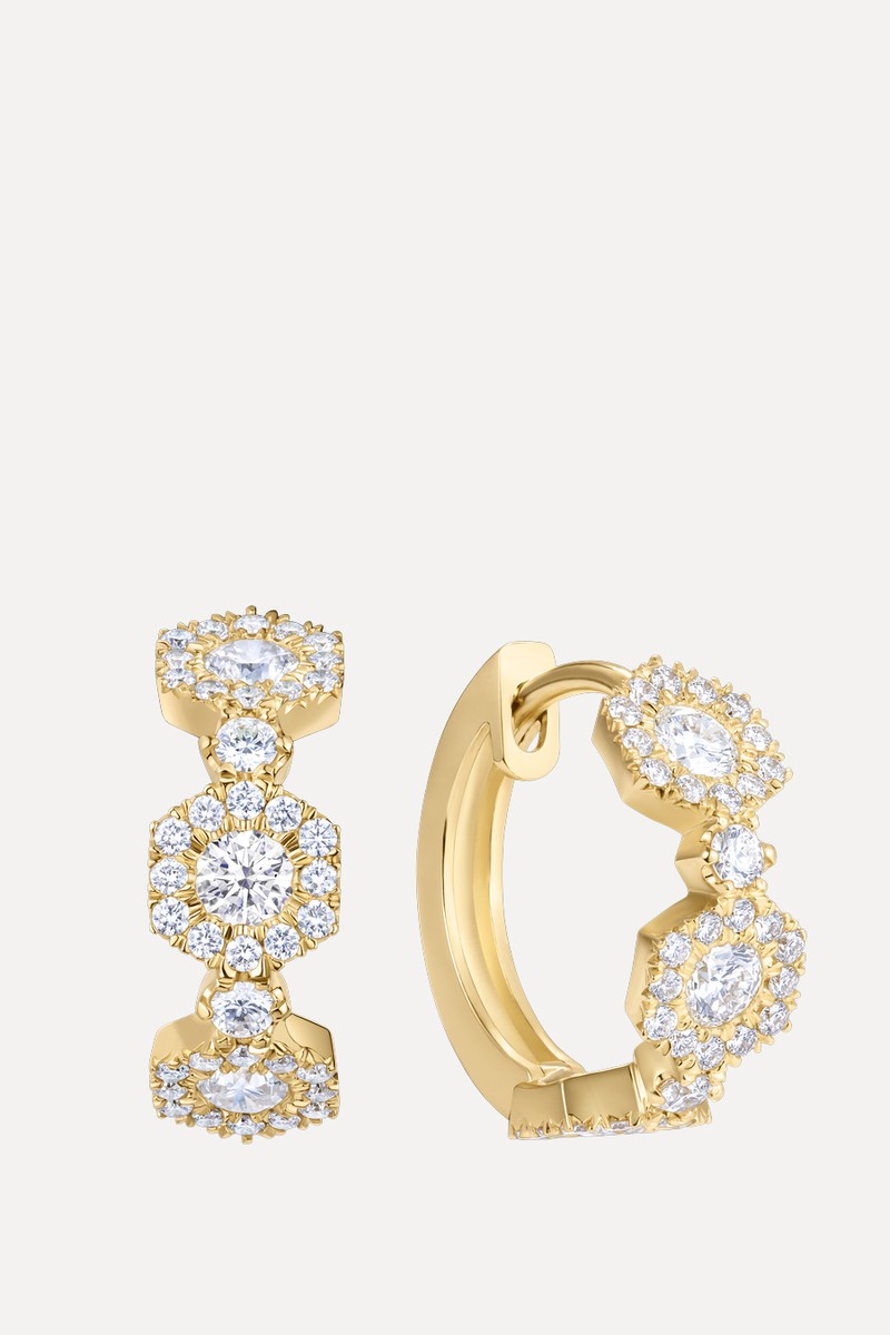 Triolette Hexagon Hoops