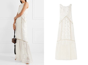 Laurent Metallic Fil Coupé Organza Maxi Dress from Rachel Zoe