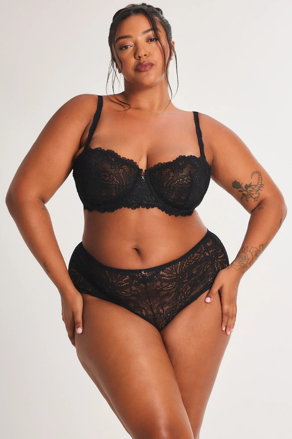 Romantic Corded Lace Unlined Balconette Bra from Savage x Fenty