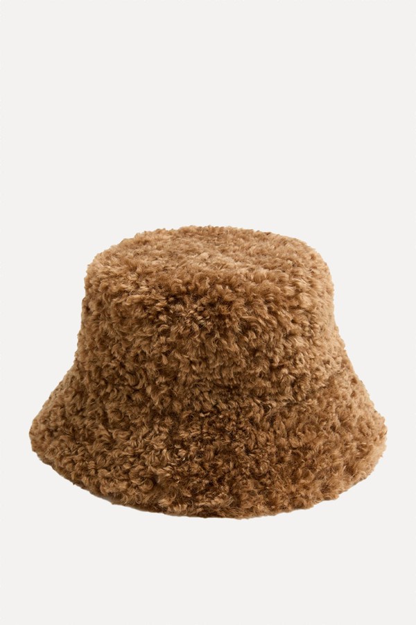 Faux Fur Textured Bucket Hat from Marks & Spencer