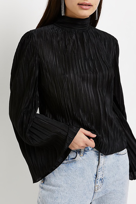 Open Back Plissé Top from River Island