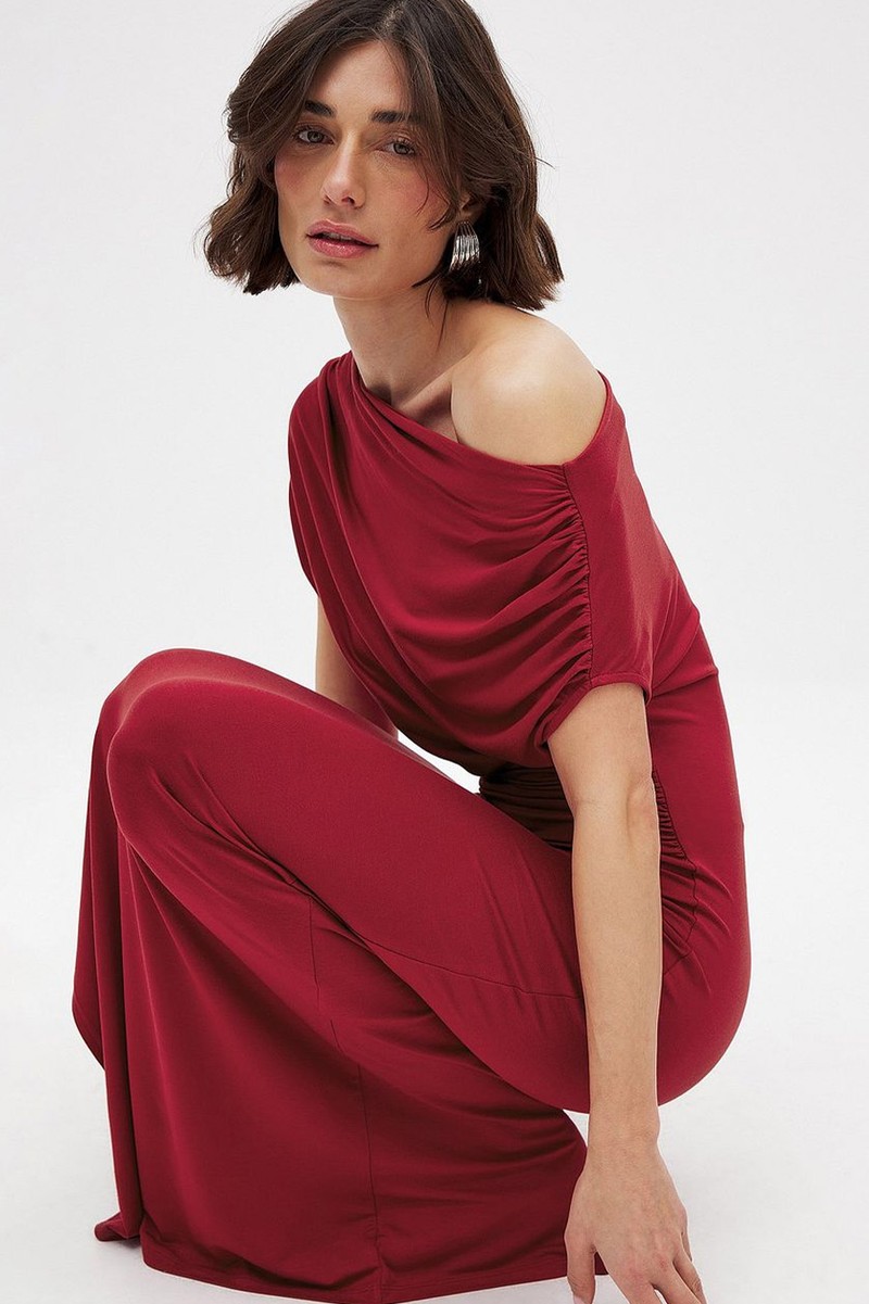 Soft Line Draped Maxi Dress from NA-KD