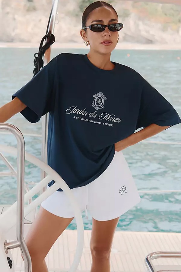 Maison Embroidered Logo T-Shirt from 4th & Reckless X Luana Barron