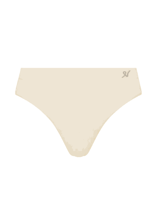 The TENCEL™ High Leg Brief White Sand