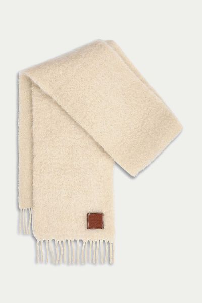 Logo-Embossed Mohair Scarf from Loewe