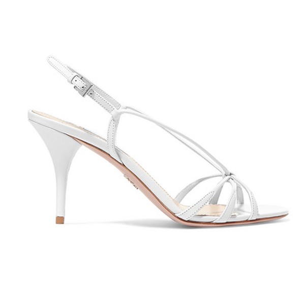 85 Leather Slingback Heels from Prada