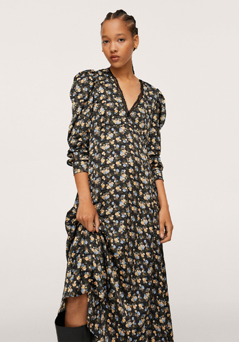 Flowy Printed Dress from Mango