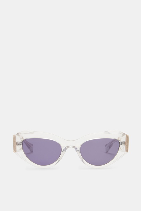 Calypso Bevelled Cat Eye Sunglasses