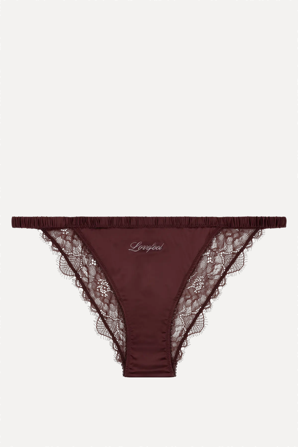 Wild Rose Comfortable Lace Briefs from Love Stories